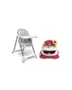 Baby Bug Cherry with Grey Spot Highchair image number 1
